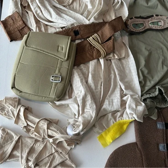 Star Wars Rey Costume Girls Small Rubies  Deluxe Chasing Fireflies Halloween - Picture 8 of 10